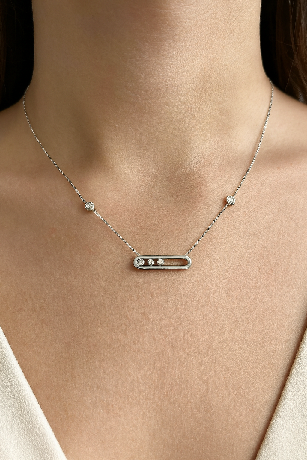 Silver Moving Stone Set