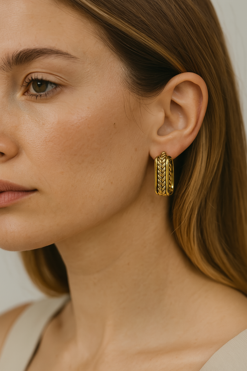 Golden Braid Earrings