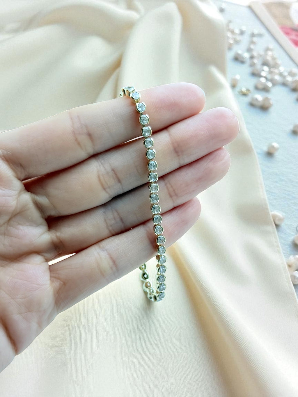 Gold Tennis Bracelet