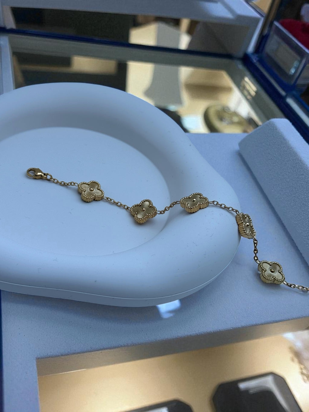 Large Gold Blossom Bracelet