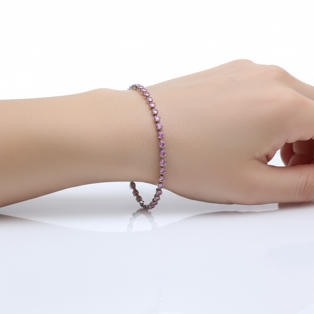 Pink Tennis Bracelets