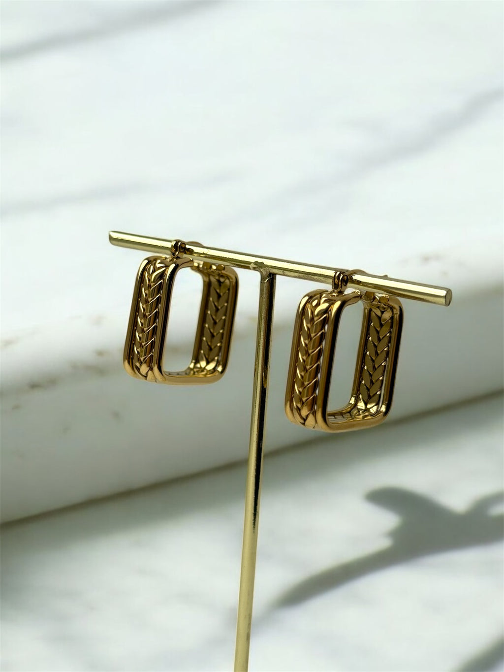 Golden Braid Earrings