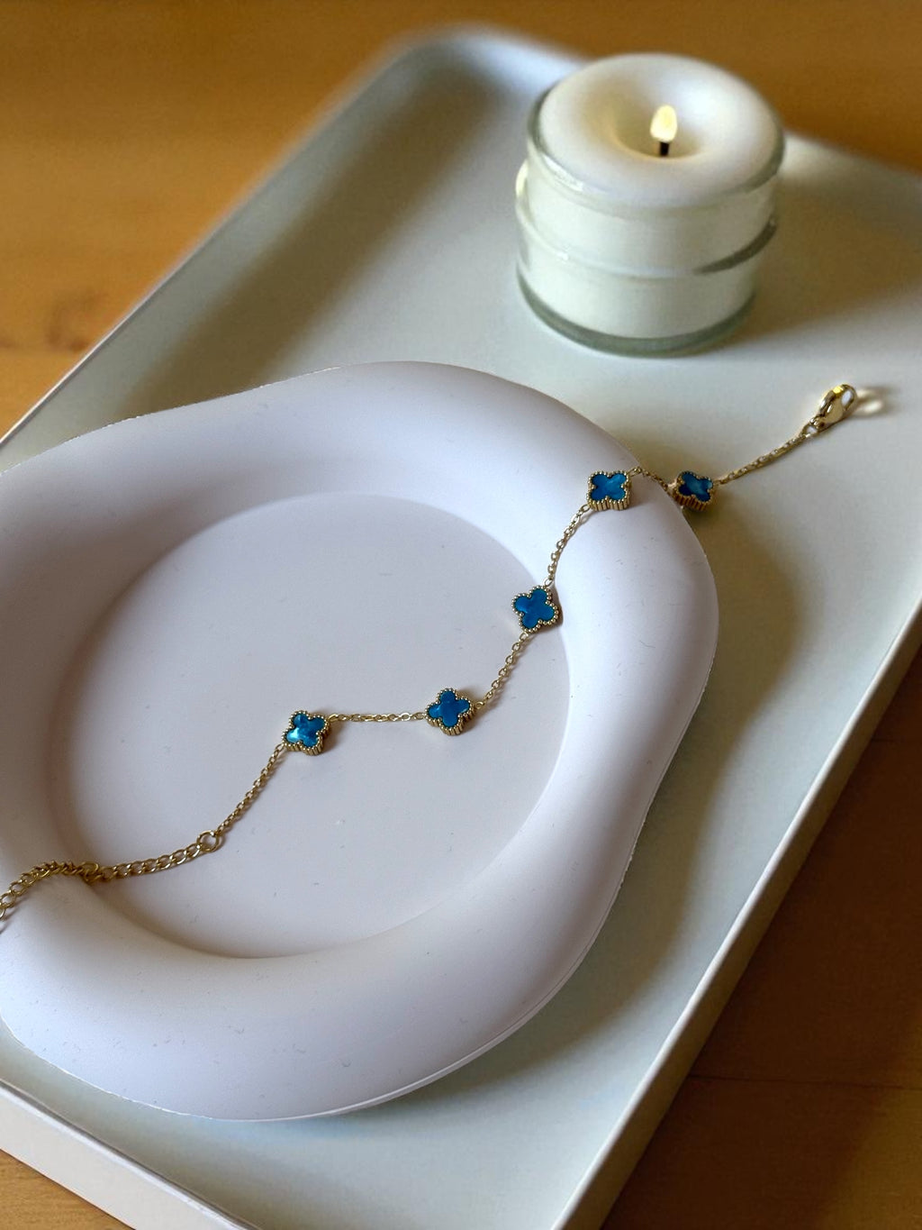 Small Baby Blue Blossom Bracelet