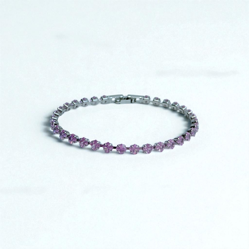 Pink Tennis Bracelets