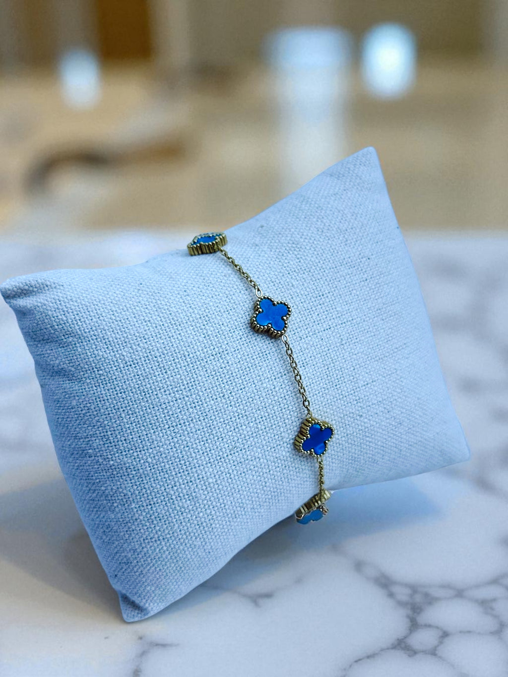 Small Baby Blue Blossom Bracelet
