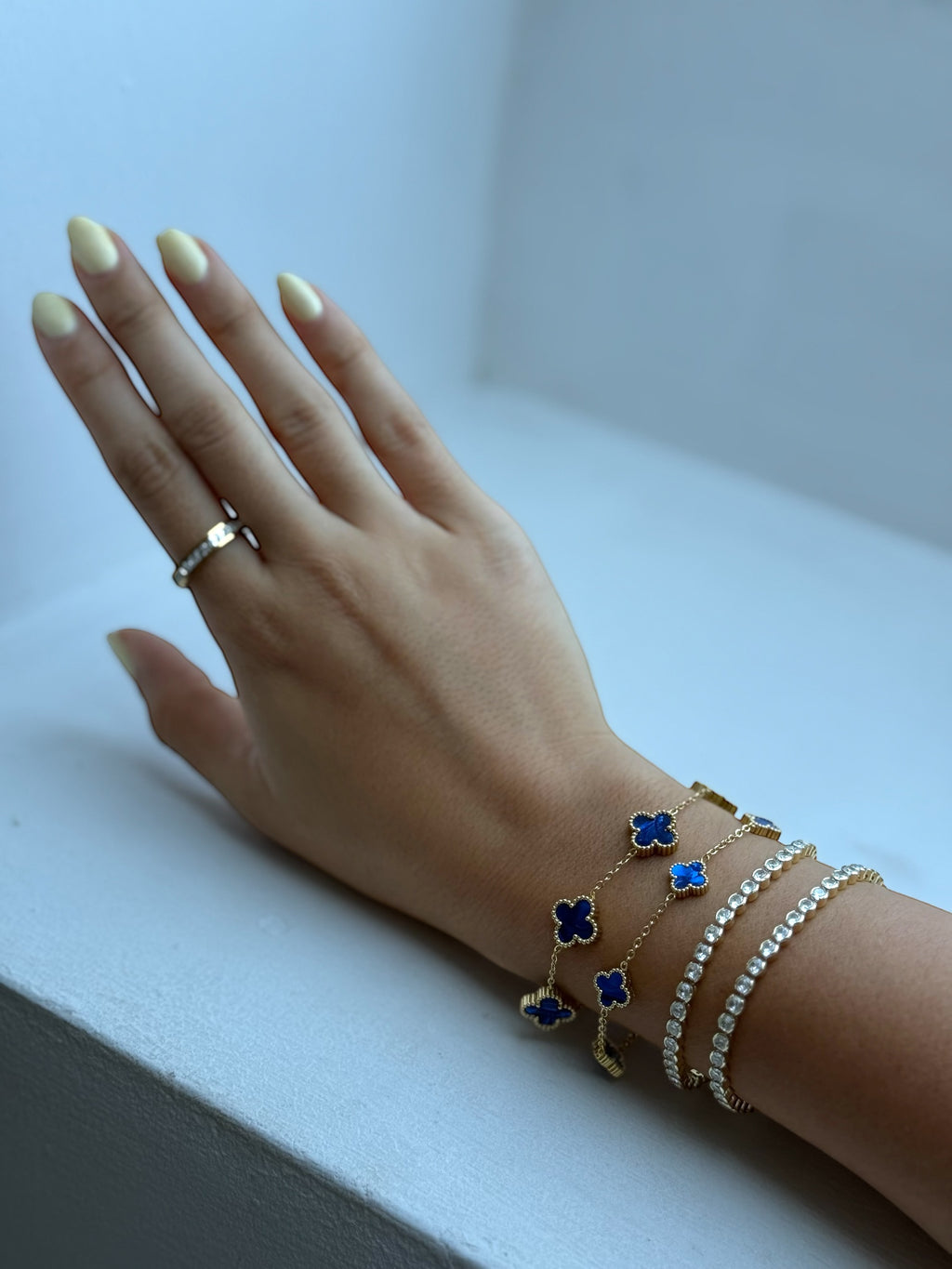 Medium Indigo Blossom Bracelets