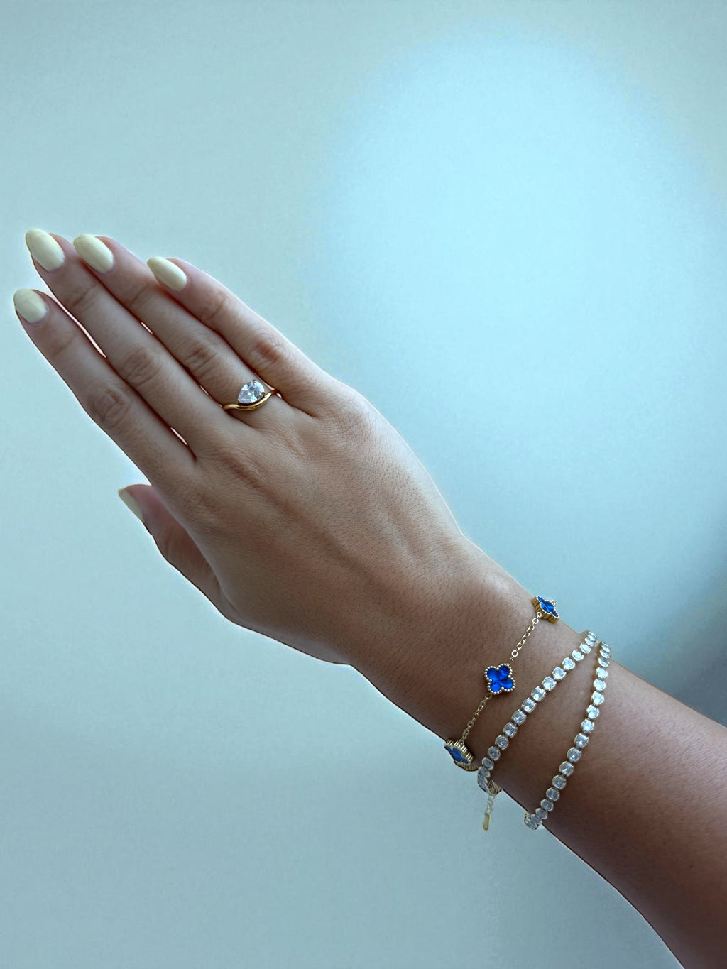 Small Indigo Blossom Bracelets