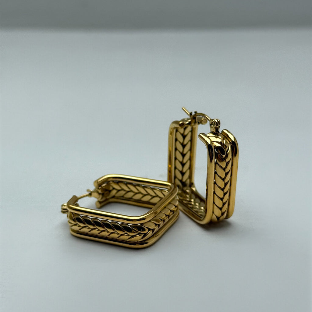 Golden Braid Earrings
