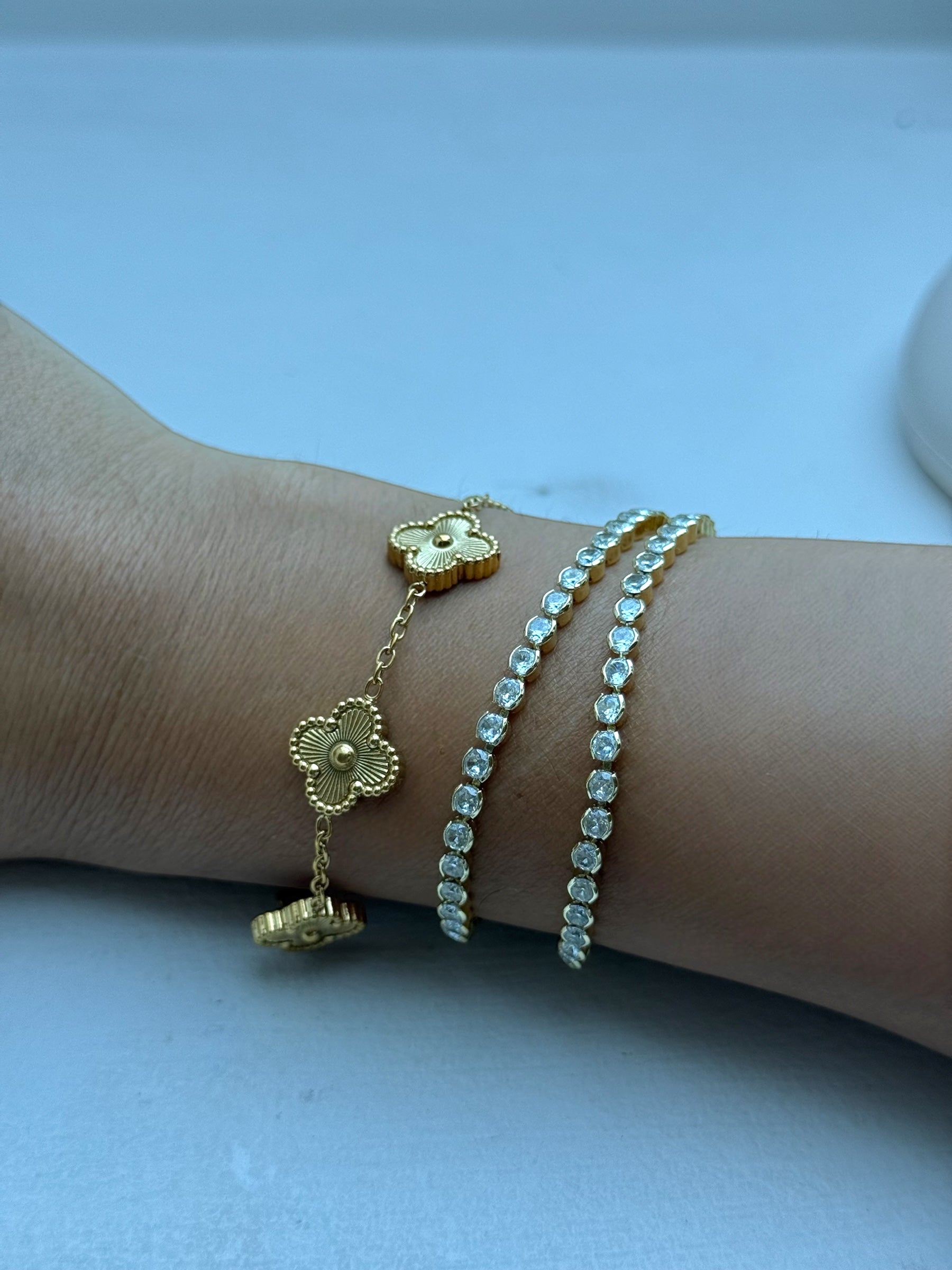 Large Gold Blossom Bracelet