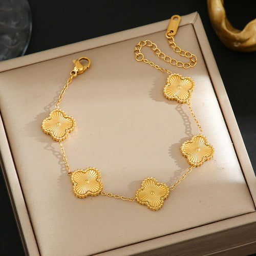Gold Clover Bracelet