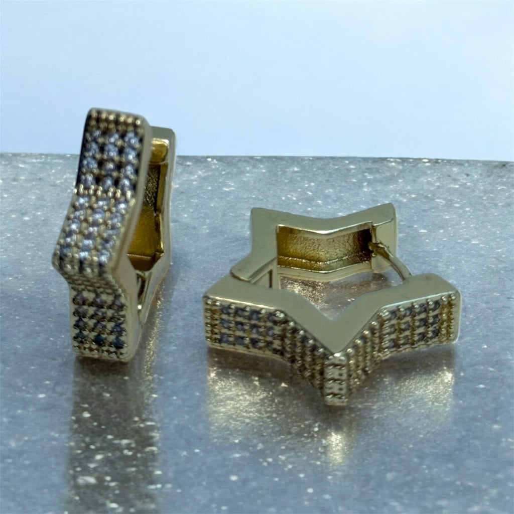 Gold Star Earrings
