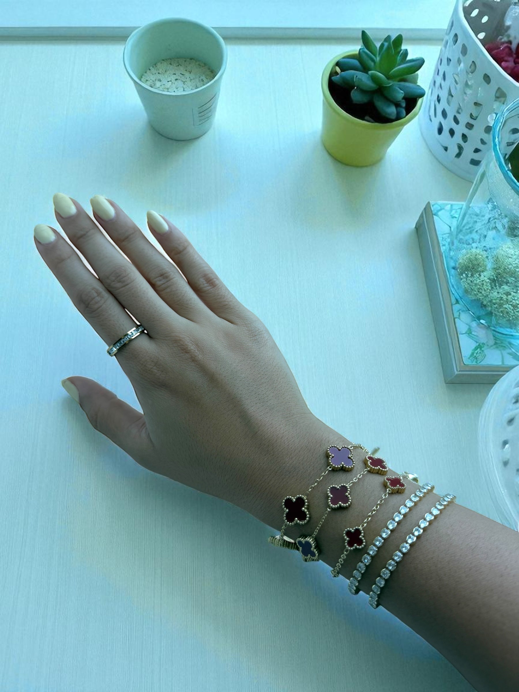 Large Red Blossom Bracelet