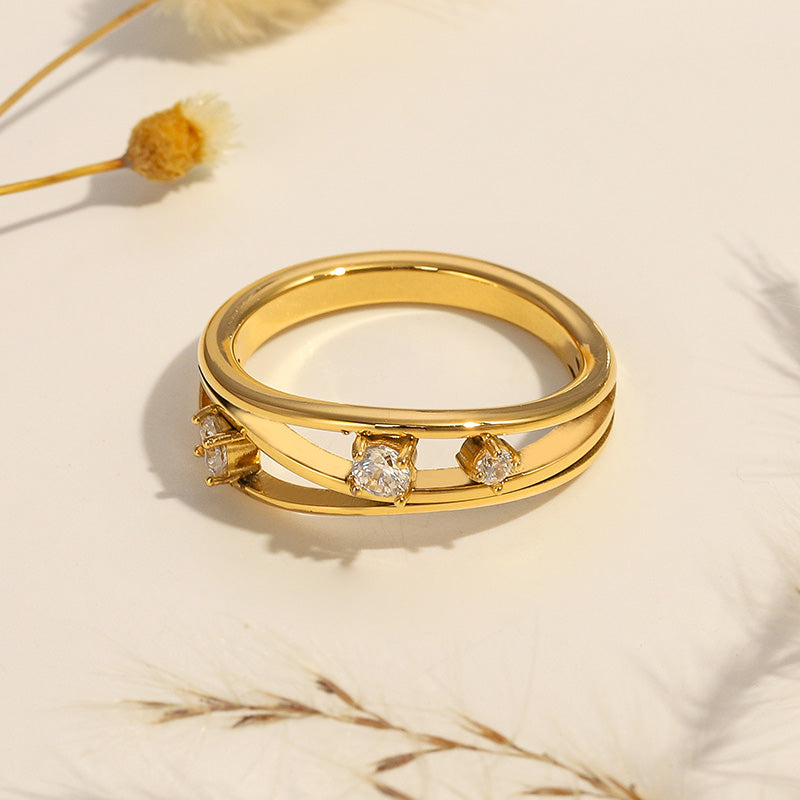 Layered Diamond Ring