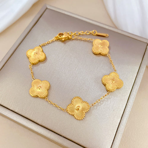 Gold Clover Bracelet